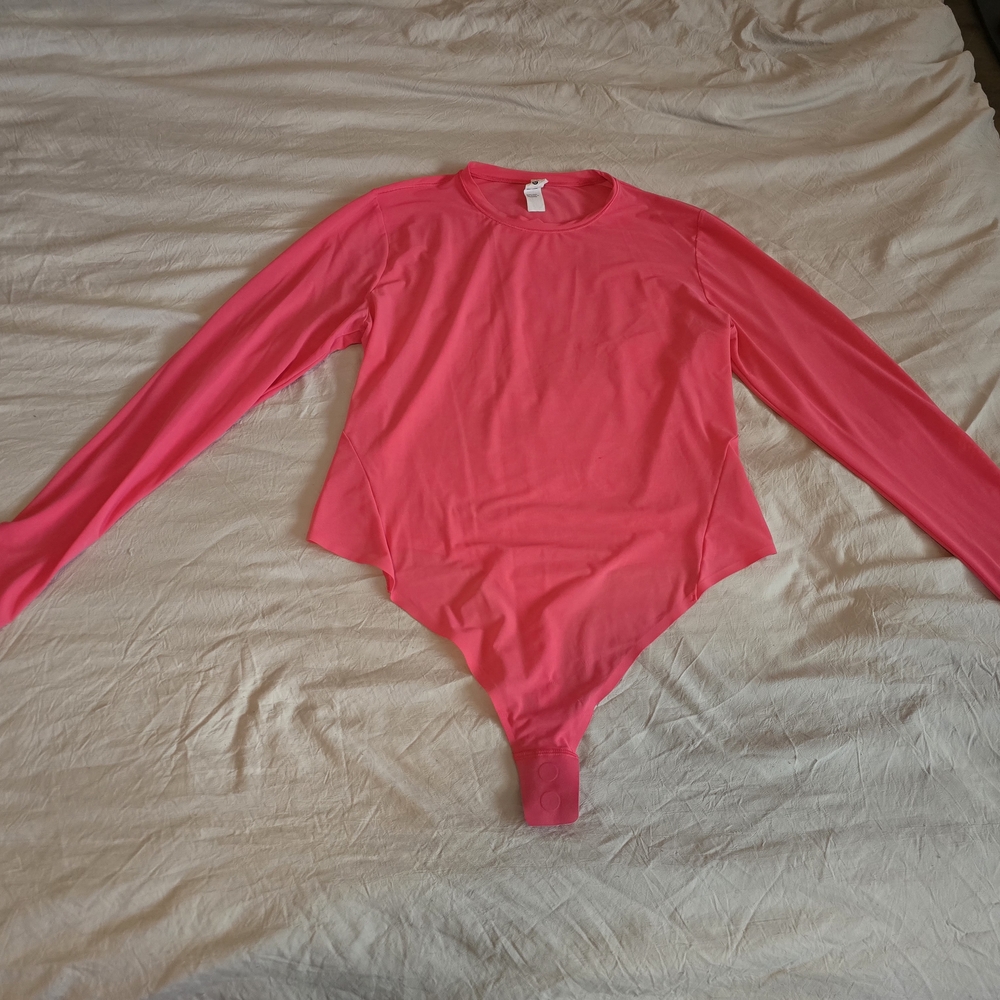 lululemon athletica Bright Pink Long-Sleeve Bodysuit